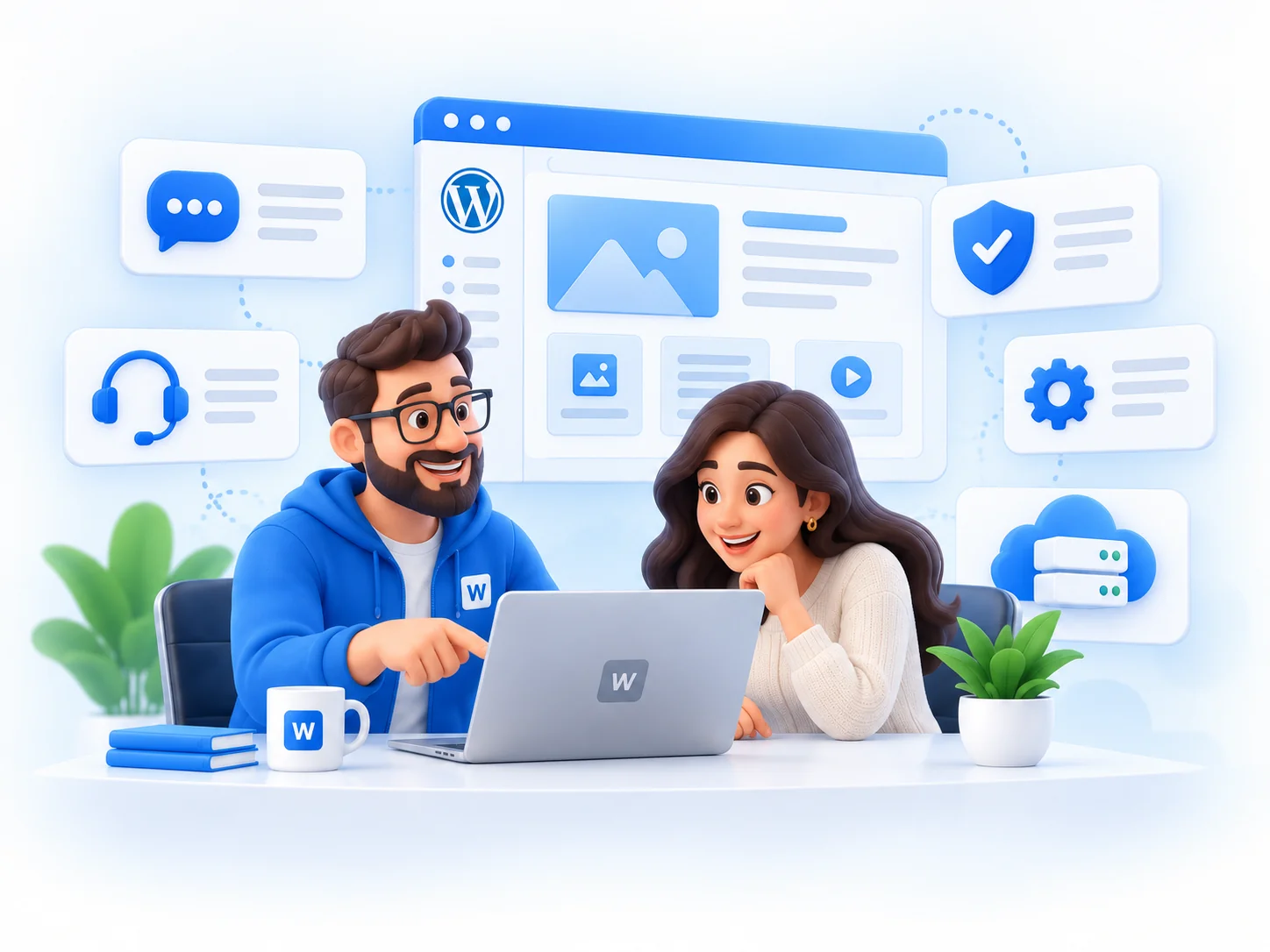 WebGeeks specialist helping with WordPress support and troubleshooting